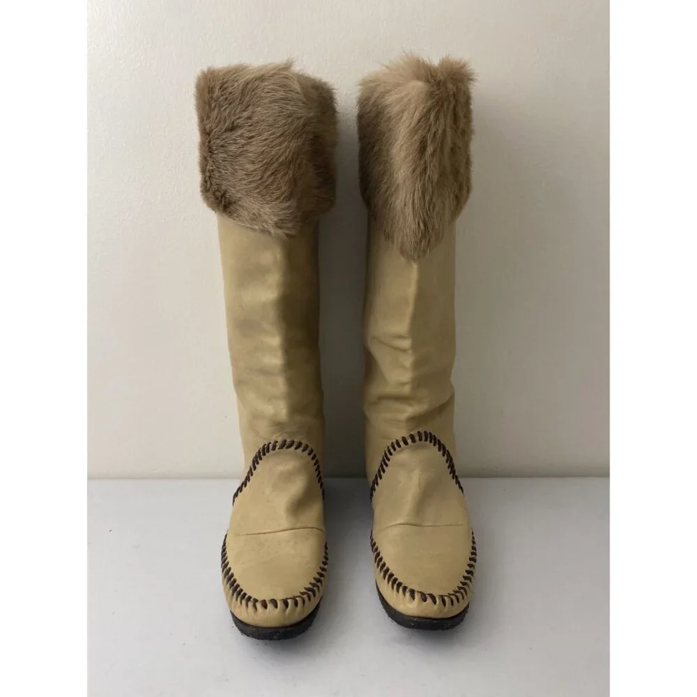 Barneys COOP Moccasin Mukluk Tall Boots Shoes